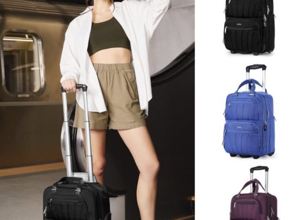 Underseat Carry On Luggage with Wheels only $51.99 shipped (Reg. $90!)